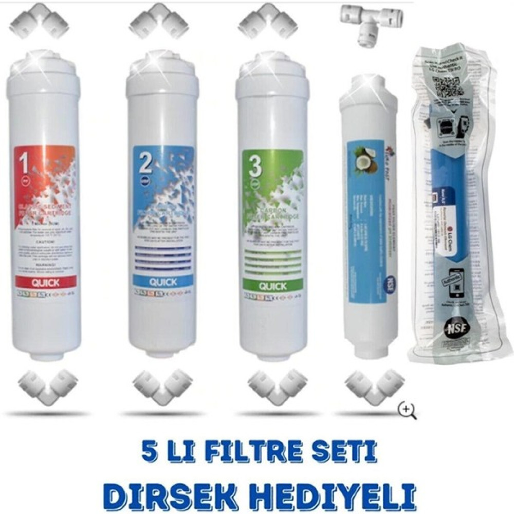 Liberti Kapalı Kasa Su Arıtma Cihazı Filtresi 5li Filtre Seti Membranlı Bahçe Makinesi Aksesuar & Yedek Parça Fiyatı