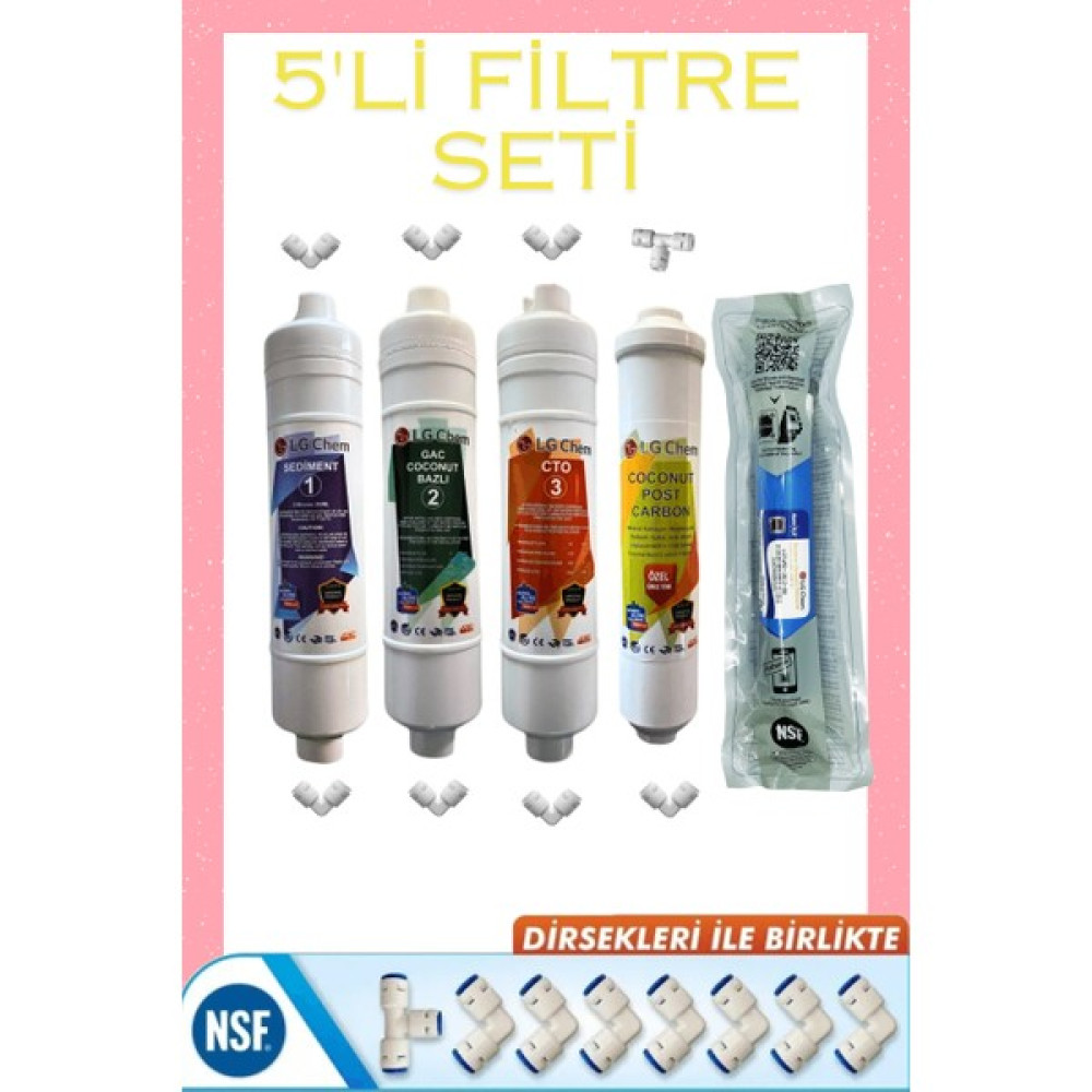 Liberty Inline Filtre Kapalı Kasa Su Arıtma Cihazları İçin Uyumlu Filtre Seti - 5 Lİ fİLTRE Bahçe Makinesi Aksesuar & Yedek Parça Fiyatı
