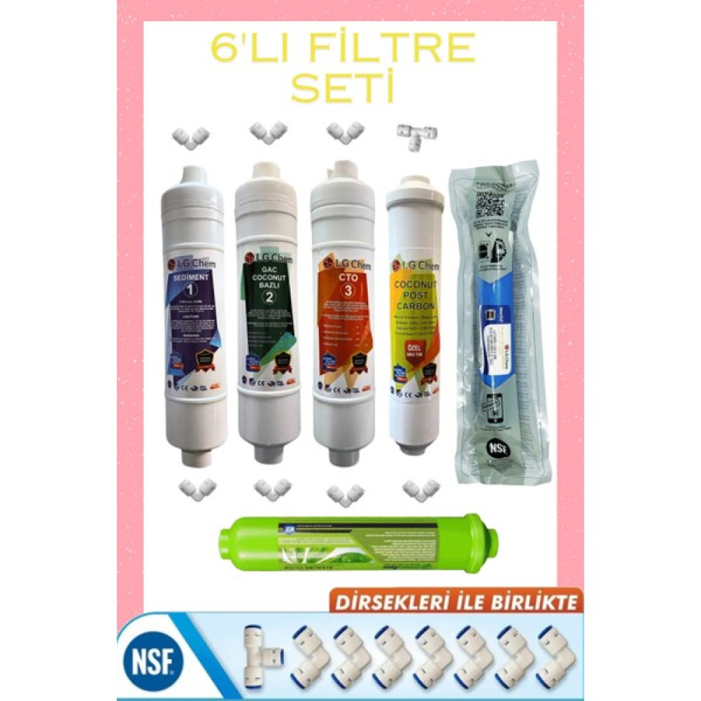 Liberty Inline Filtre Kapalı Kasa Su Arıtma Cihazları İçin Uyumlu Filtre Seti - 6 LI FİLTRE Bahçe Makinesi Aksesuar & Yedek Parça Fiyatı