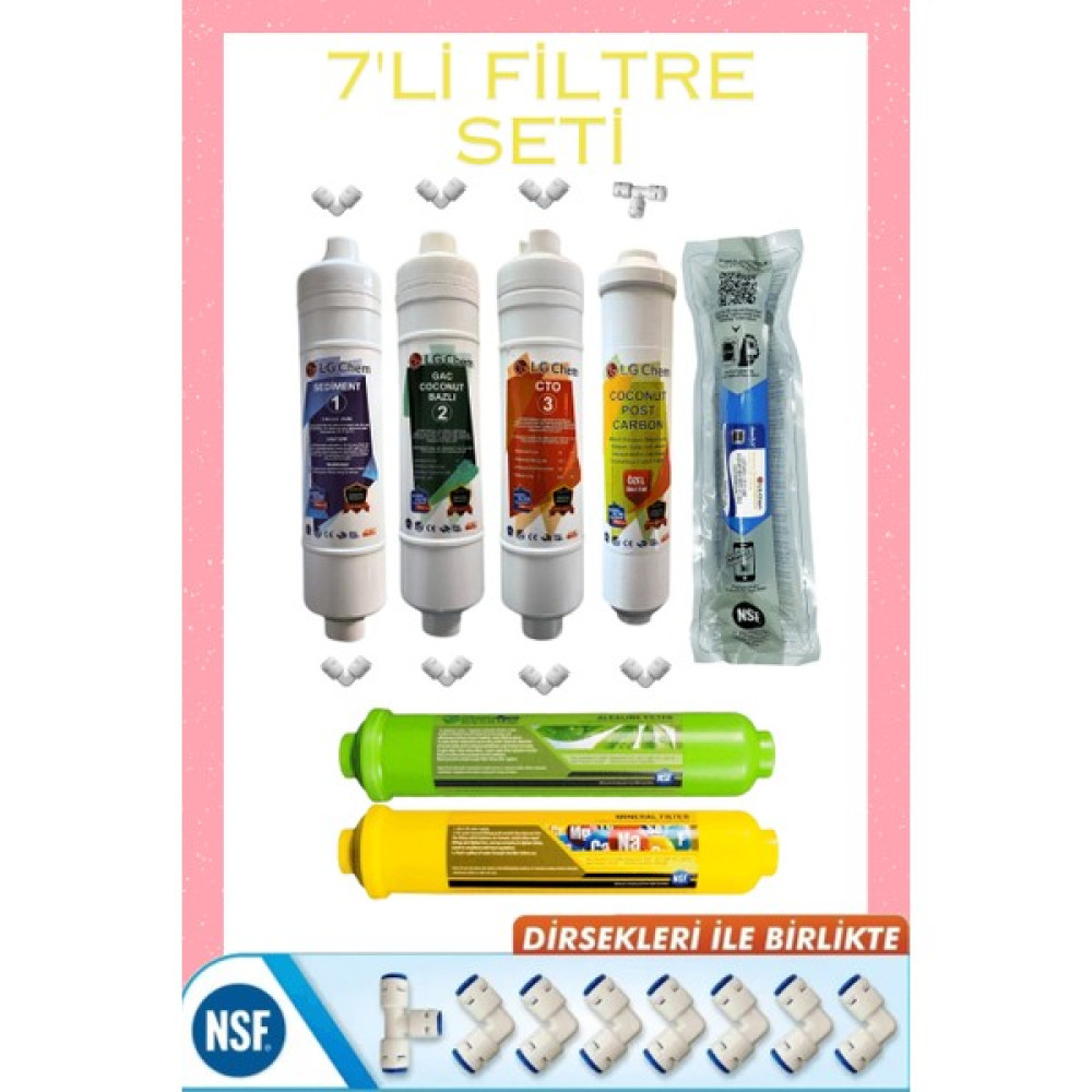 Liberty Inline Filtre Kapalı Kasa Su Arıtma Cihazları İçin Uyumlu Filtre Seti - 7 Lİ FİLTRE2 Bahçe Makinesi Aksesuar & Yedek Parça Fiyatı