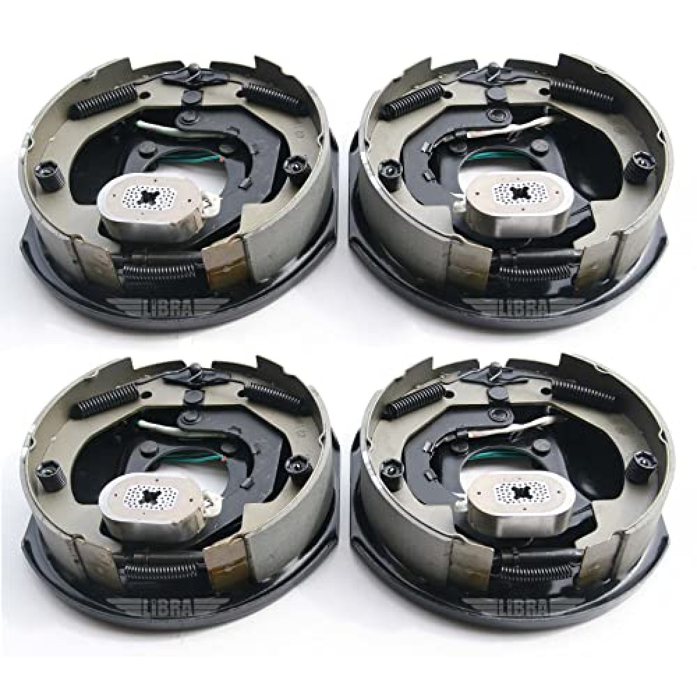 LIBRA 10" x 2-1/4" Trailer Electric Brake Assembly 2 Pairs (2 Left and 2 Right)