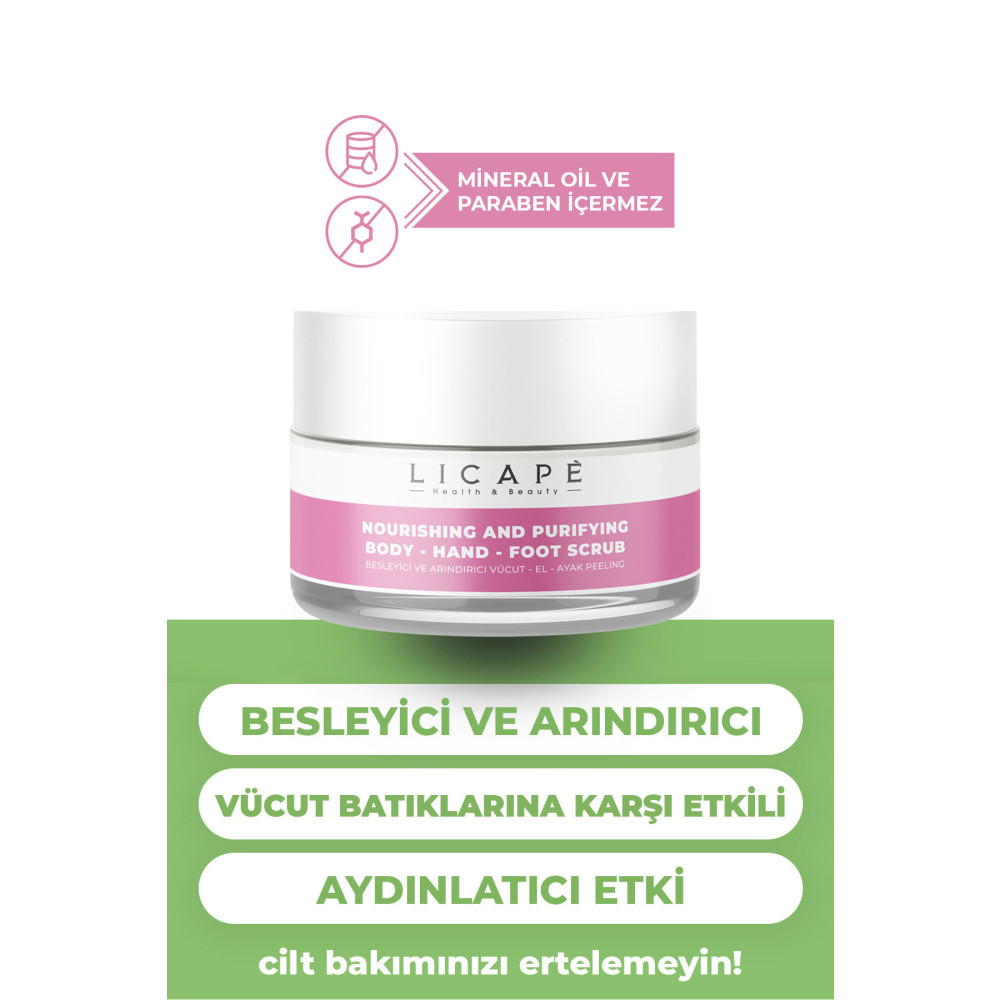 Licape Besleyici Ve Arındırıcı Vücut - El - Ayak Peeling 250ml Vücut Bakımı Fiyatı
