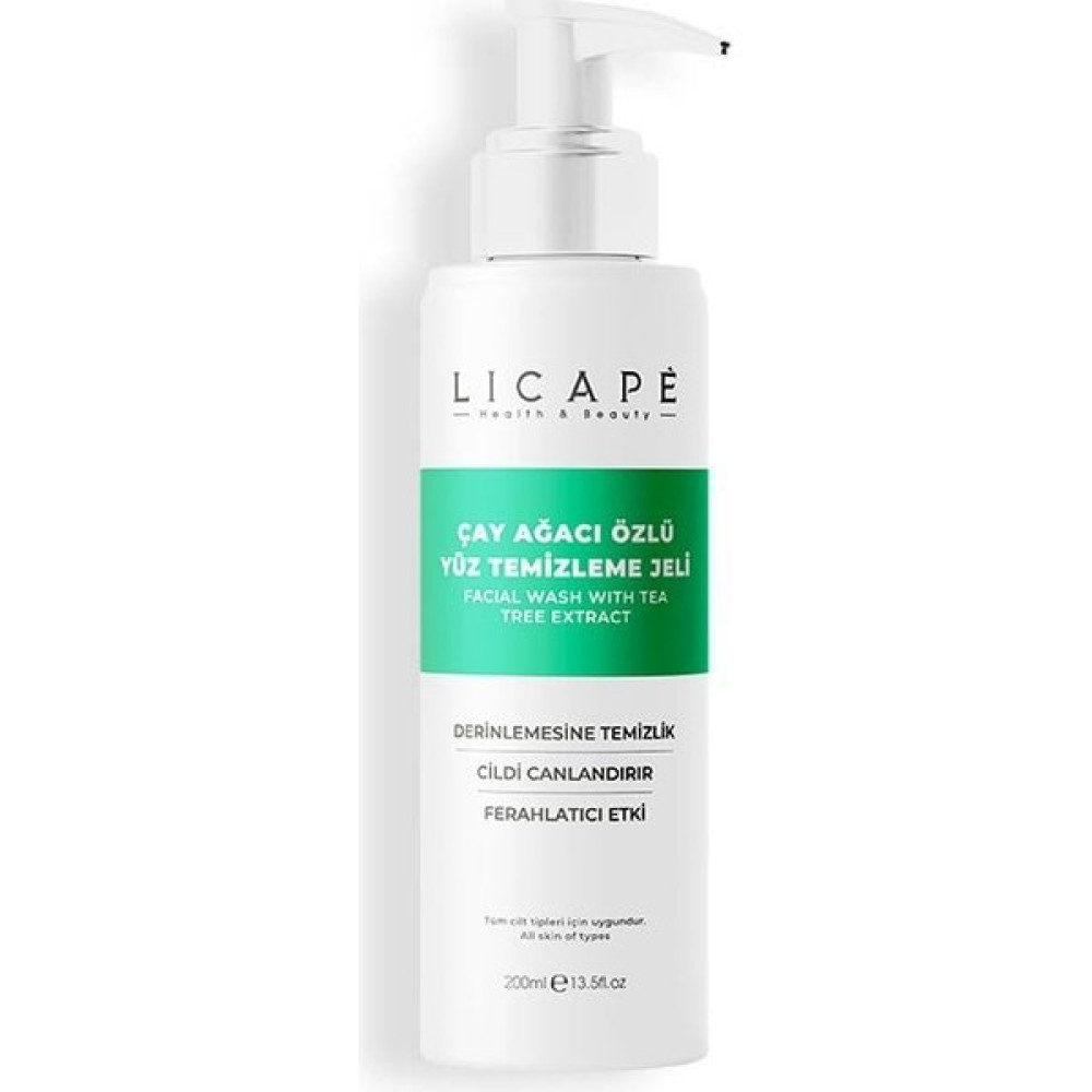 Licape Çay Ağacı Özlü Yüz Temizleme Jeli 200ml Cilt Temizleme ve Peeling Fiyatı