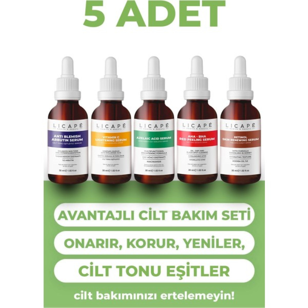 Licape Cilt Bakım Serum Seti Anti-Aging / Yaşlanma Karşıtı Fiyatı