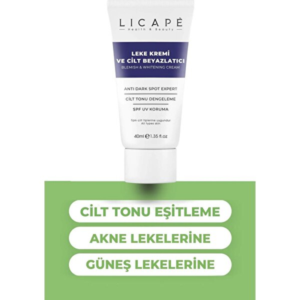 Licape Leke Kremi ve Cilt Beyazlatıcı Krem 40 ml Leke Kremi Fiyatı