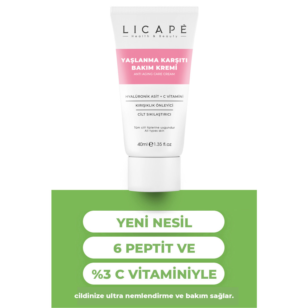 Licape Yaşlanma Karşıtı Bakım Kremi 40ml Cilt ve Yüz Bakımı Fiyatı