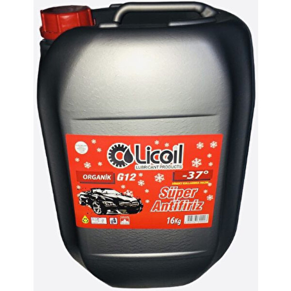 Licoil Organik G12 Kırmızı Antifiriz -37 Derece 16Kg Bidon ÜT:2023 Antifiriz Fiyatı
