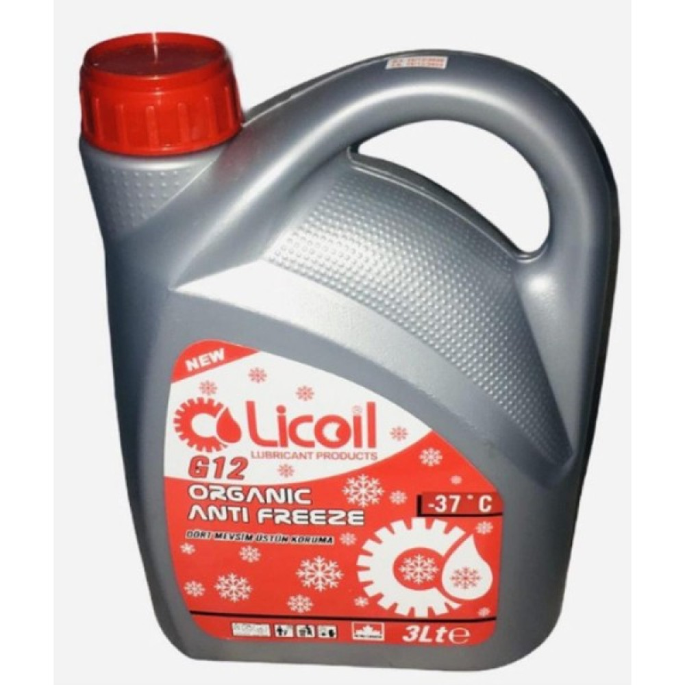 Licoil Organik G12 Kırmızı Antifriz -37C 3 Litre G12 Kırmızı Antifriz -37C Antifiriz Fiyatı