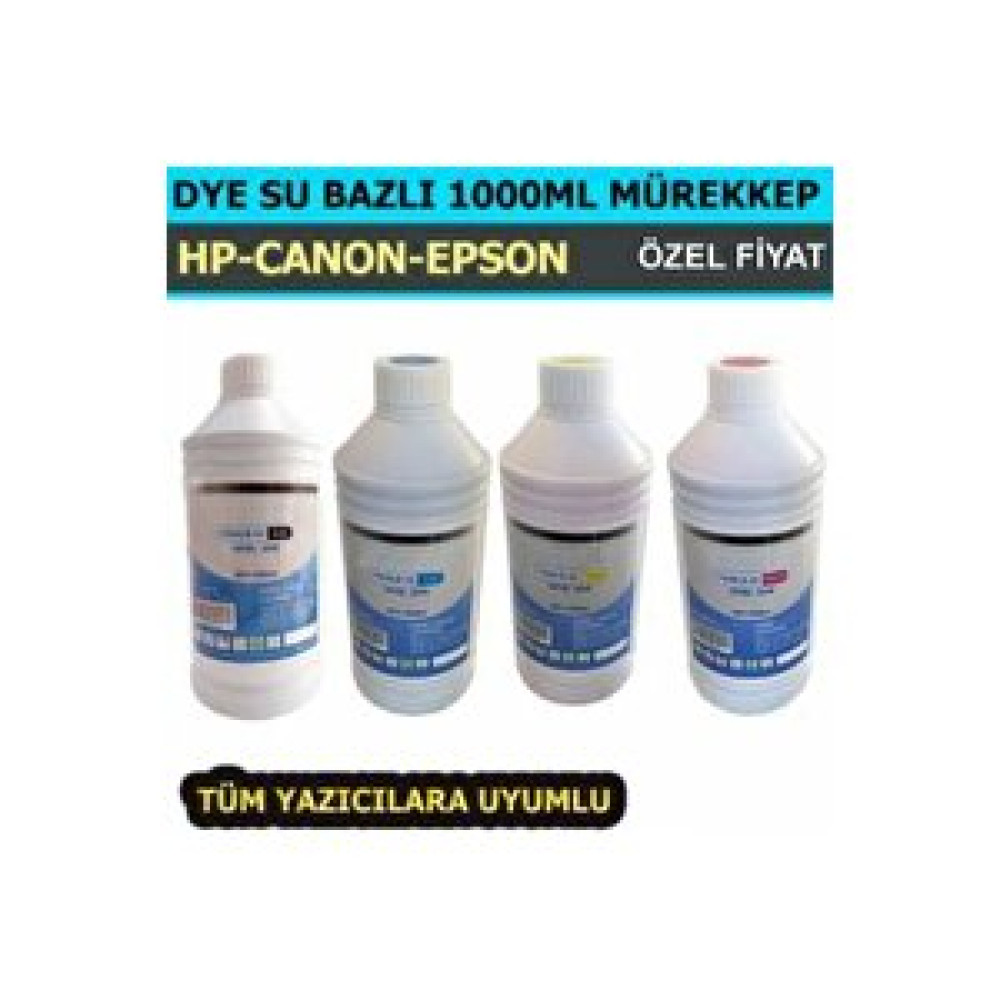 Lider Canon Kartuş Dolum Mürekkebi 4 Renk 1 Litre Sarf Tüketim Malzemeleri Fiyatı