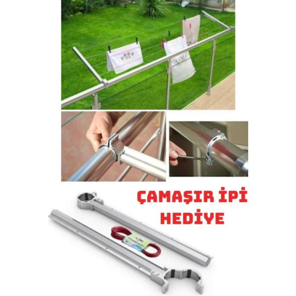 Lider Group Alüminyum Balkon Küpeşte Çamaşır Askısı - Kurutmalık Çamaşır Ipi Hediye Çamaşır Kurutma Makineleri Fiyatı