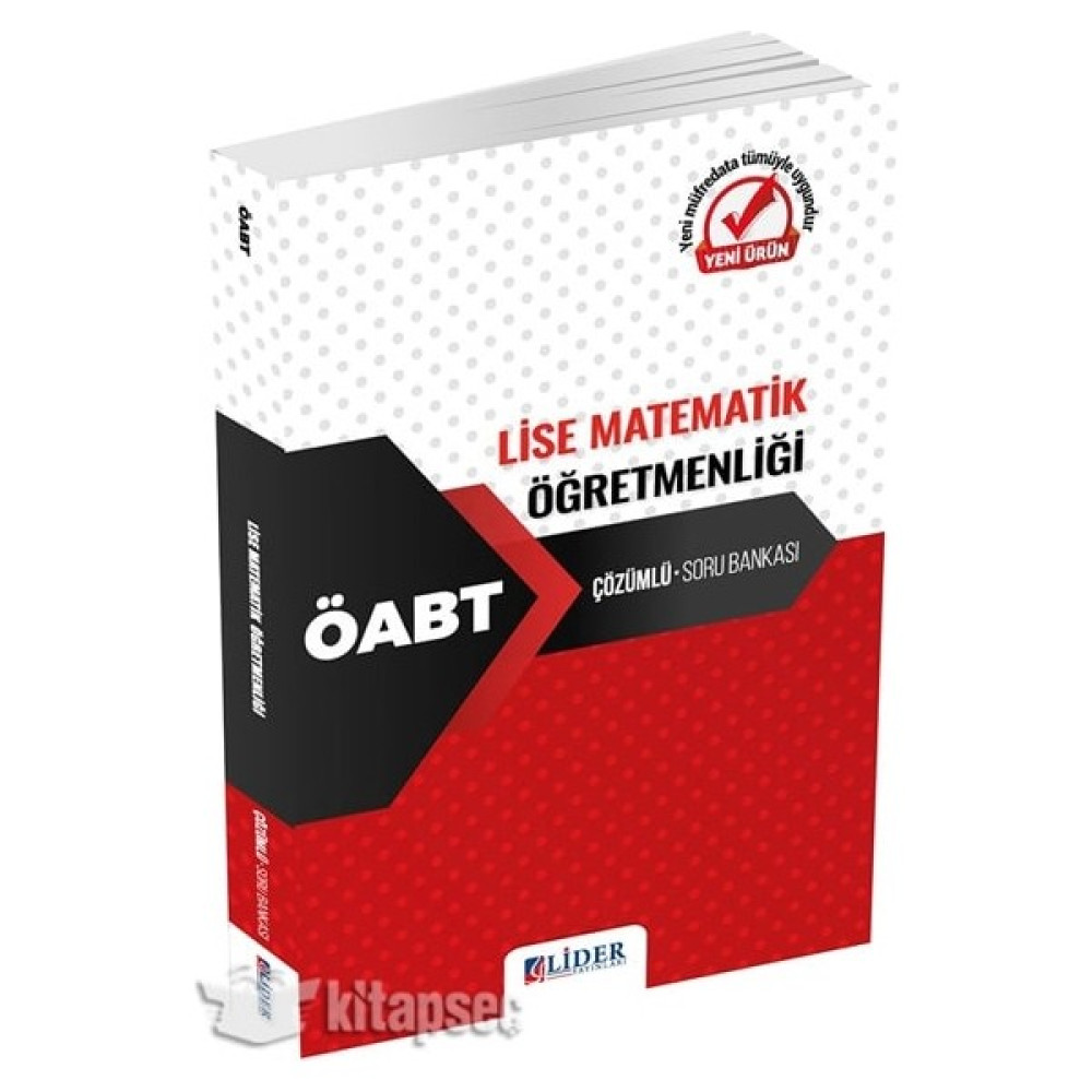 Lider Yayınları Lise Matematik Öğretmenliği ÖABT 2021 KPSS Fiyatı
