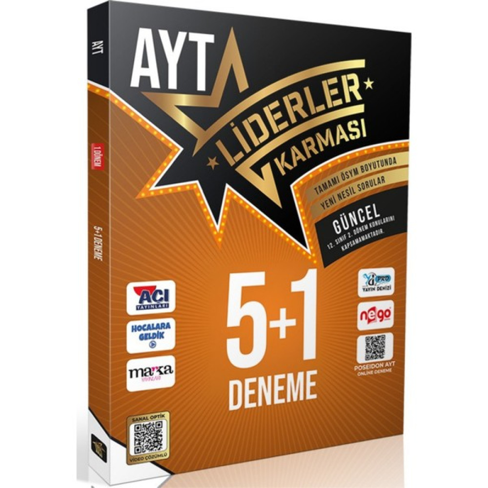 Liderler Karması 2023 AYT 5+1 Deneme Seti – 12. Sınıf 2.dönem Konularını Kapsamamaktadır Temel Yeterlilik Testi (TYT) Fiyatı