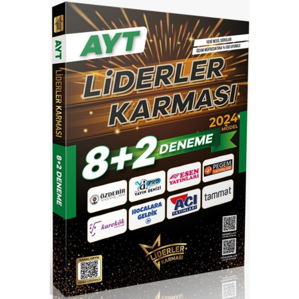Liderler Karması AYT 8 + 2 Deneme Seti Temel Yeterlilik Testi (TYT) Fiyatı