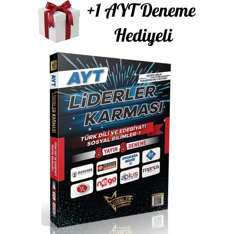 Liderler Karması Ayt Türk Dili Edebiyatı ve Sosyal Bilimler-1, 8 Yayın 8 Deneme + Ayt Deneme Hediye Temel Yeterlilik Testi (TYT) Fiyatı