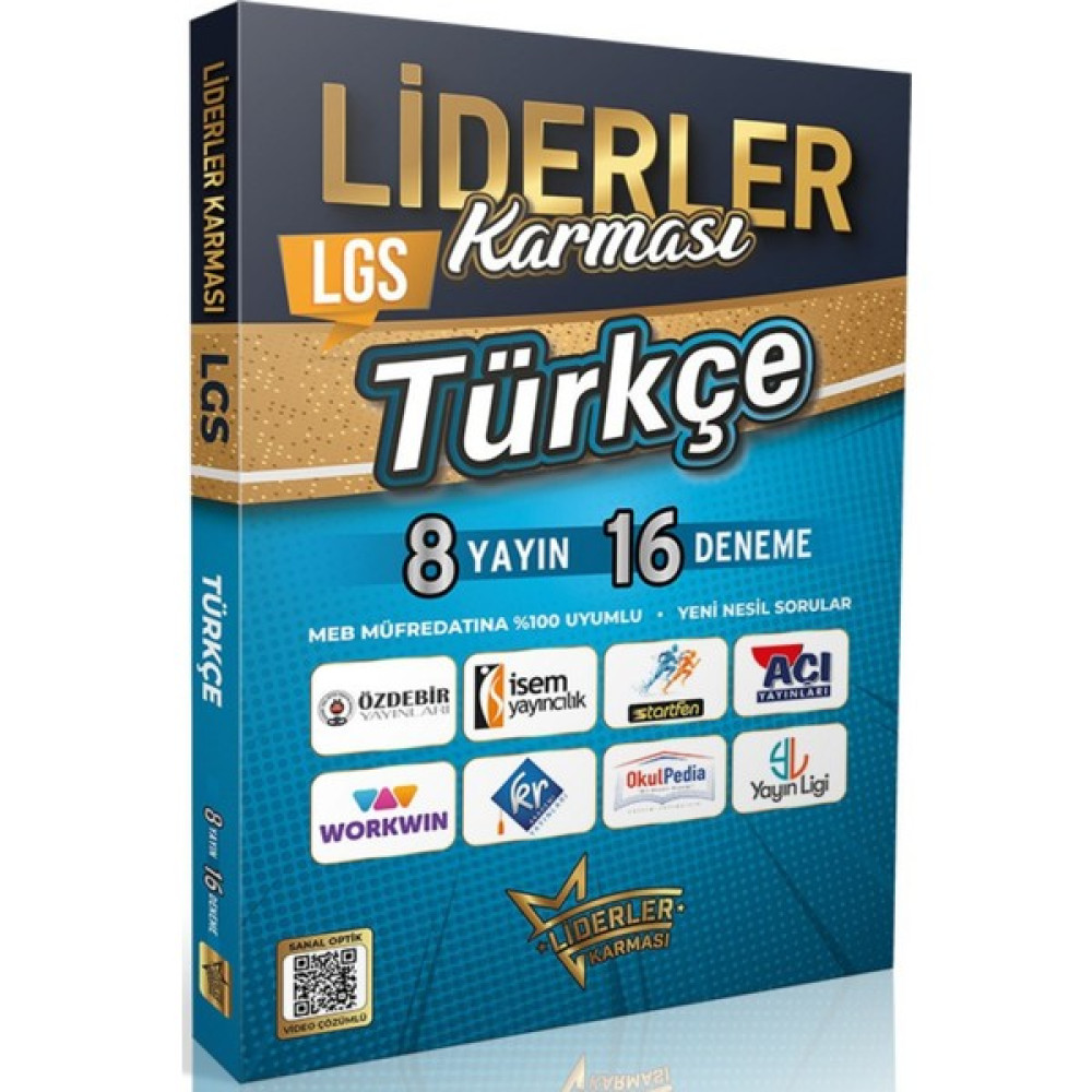 Liderler Karması Lgs Türkçe Denemeleri 8 Yayın 16 Deneme Ders Sınav Kitapları Fiyatı
