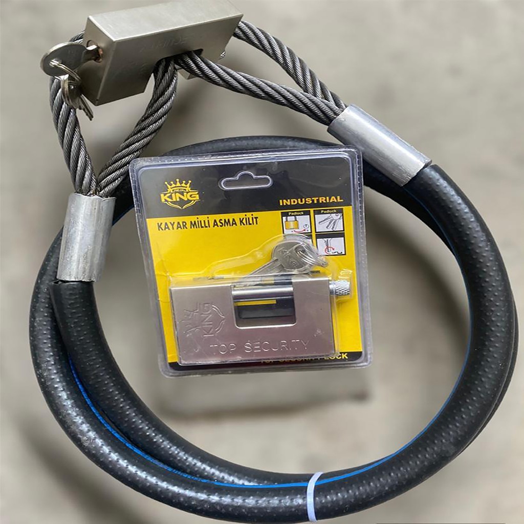 Lidersan Çelik 2 Metre 12 mm Kesilmez Çelik Halat Motorsiklet Bağlama Halatı Darbelere Dayanıklı Diğer Fiyatı