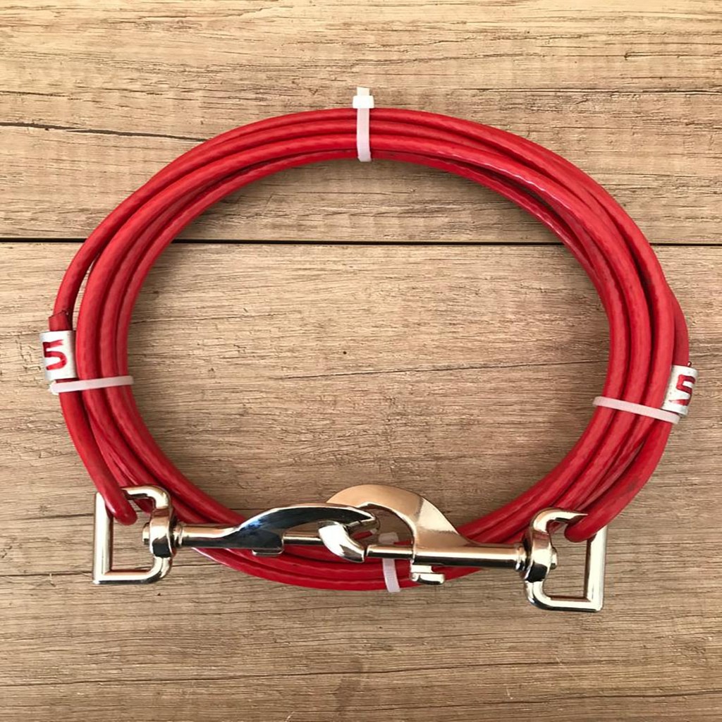 Lidersan Çelik 6 mm 5 Metre Köpek Bahçe Bağlama Halatı Kırmızı Renkli Metal Aksamlarla Güvenli Gezi Ortamı - 5 m SSD / Solid State Drive Fiyatı