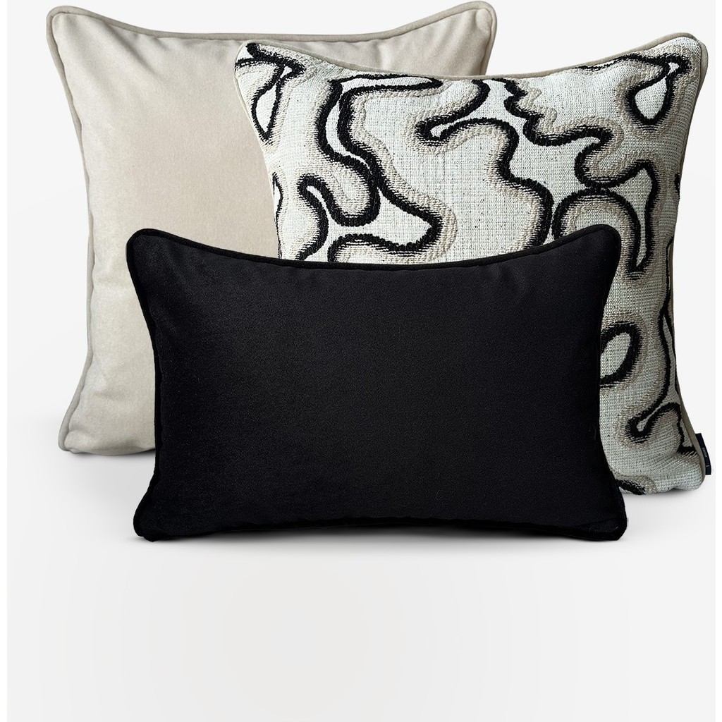 Lidoma Home "sable & Flow" Dekoratif Kırlent Kılıfı Seti - 45 x 45 cm - Siyah - Krem SSD / Solid State Drive Fiyatı
