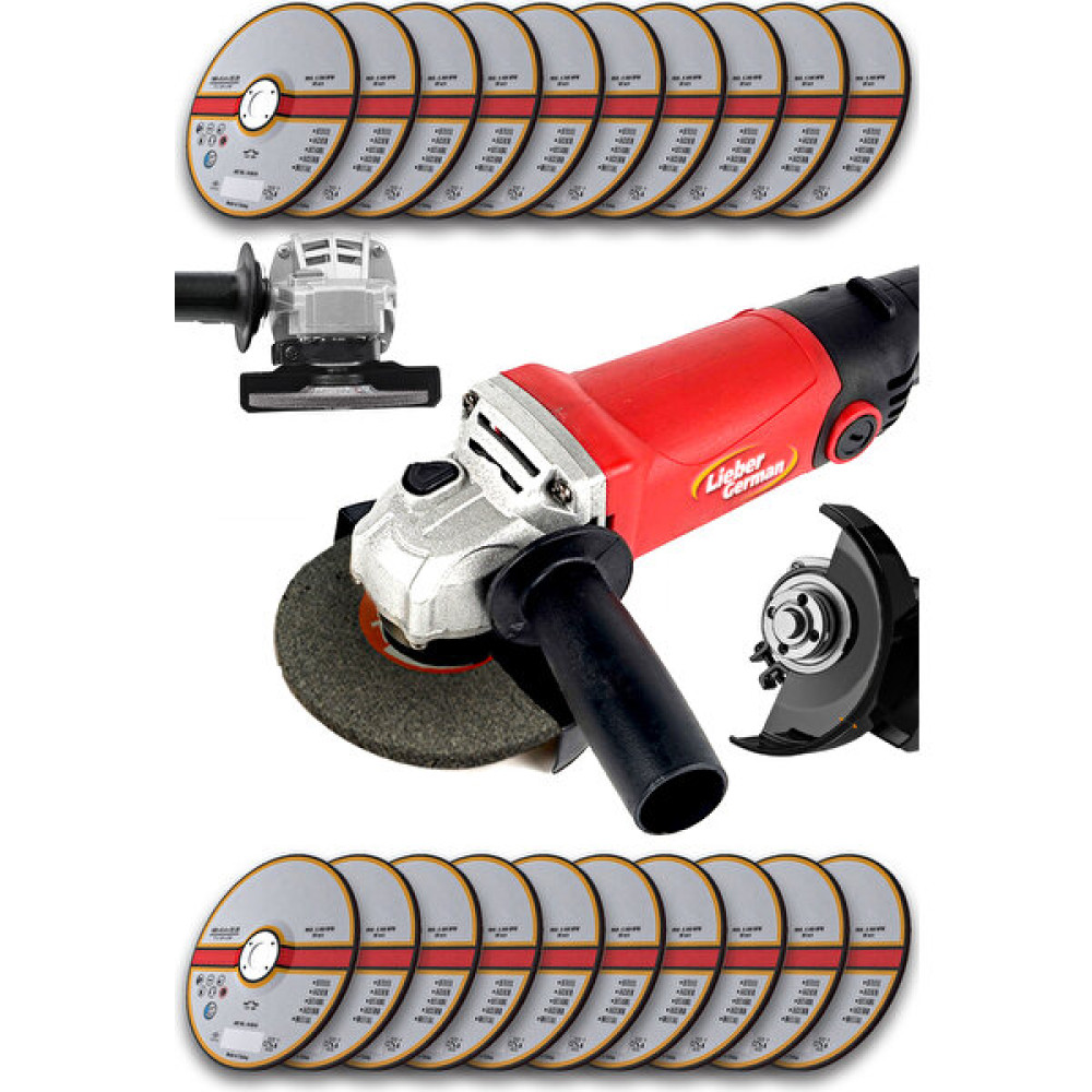 Lieber German Bakır Sargılı Devir Ayarlı 3400 W 115-125 mm Spiral Avuç Içi Taşlama Makinası 20 Taş Taşlama Makinesi Fiyatı