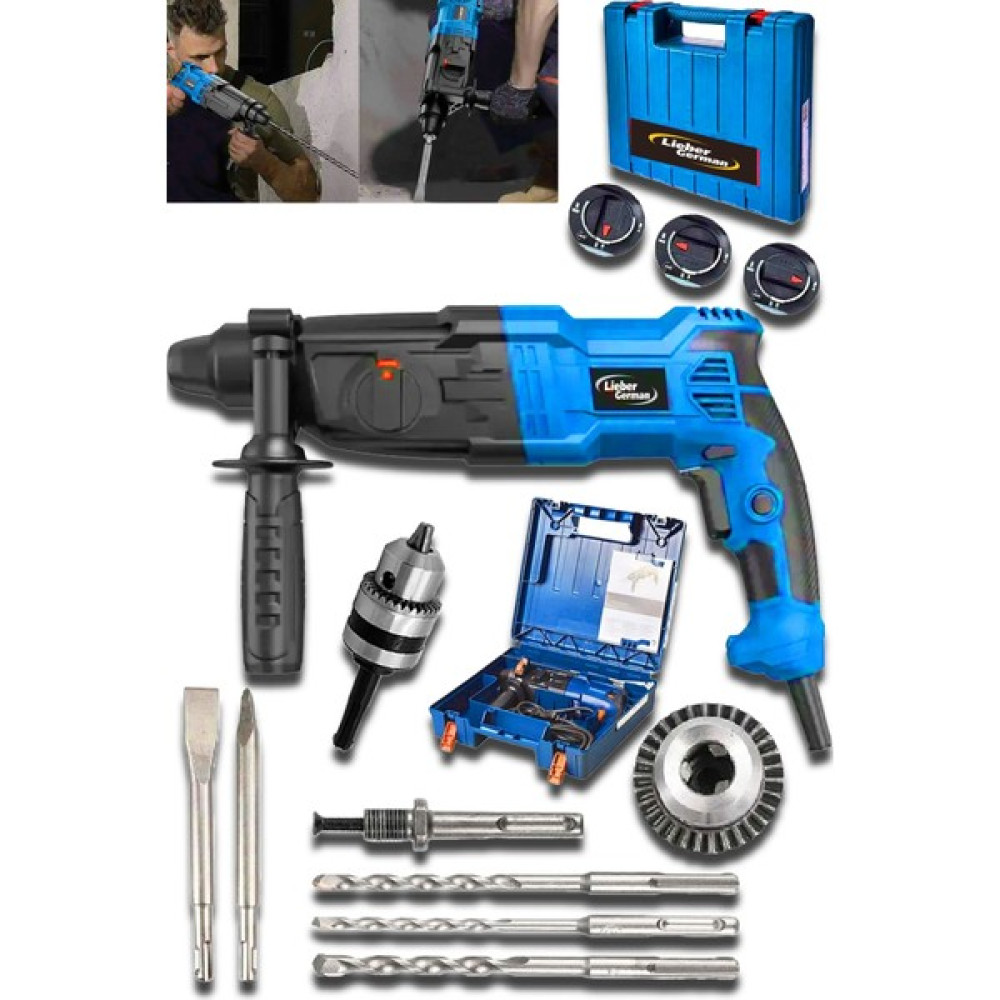 Lieber German Gbh-30 Bakır Sargılı 9900WATT 30MM 12 Joule Kablolu Darbeli Kırıcı Delici Matkap Kırıcı Deliciler & Kırıcılar Fiyatı