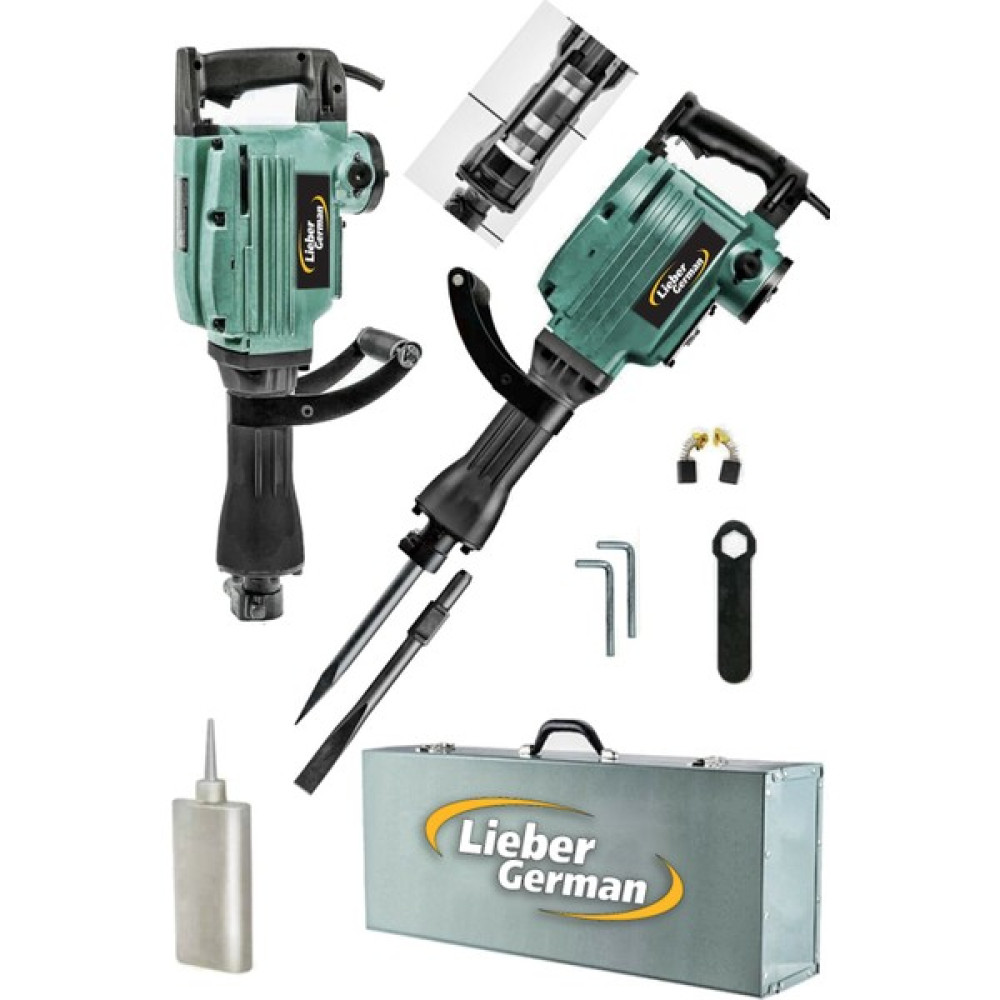 Lieber German Lieber Germany 16 kg 4100W Profesyonel 65 mm Büyük Tip Kırıcı Delici Keski ve Murç Hediyeli Kırıcı Deliciler & Kırıcılar Fiyatı