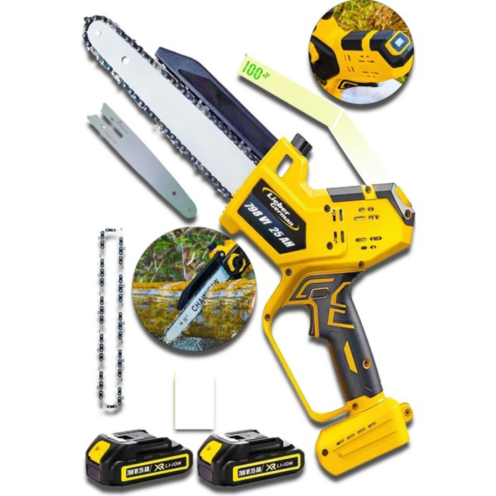 Lieber German Lx Otomatik Yağlamalı 798VF Dijital Göstergeli 20 cm Dal Budama Kesme Makinesi Dal Budama Makineleri Fiyatı