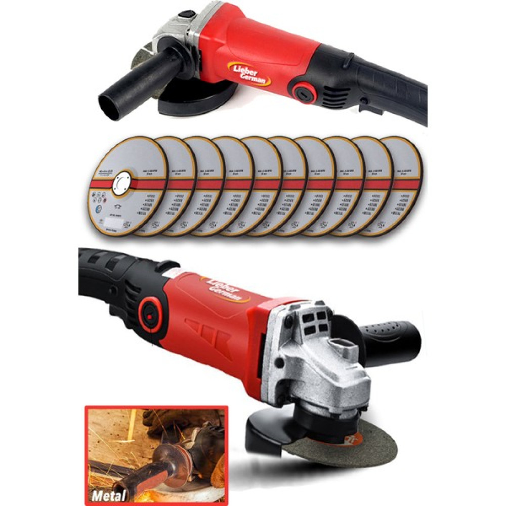 Lieber German Teknoloji Bakır Sargı Devir Ayarlı 3400 W Spiral Avuç Içi Kesme ve Taşlama Makinası 10 Taş Taşlama Makinesi Fiyatı