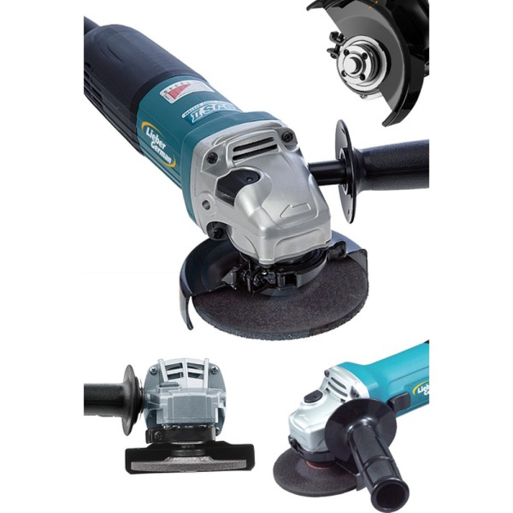 Lieber German Teknoloji Blu Bakır Sargılı 3400 W 115 mm - 125 mm Spiral Avuç Içi Kesme ve Taşlama Makinası Taşlama Makinesi Fiyatı