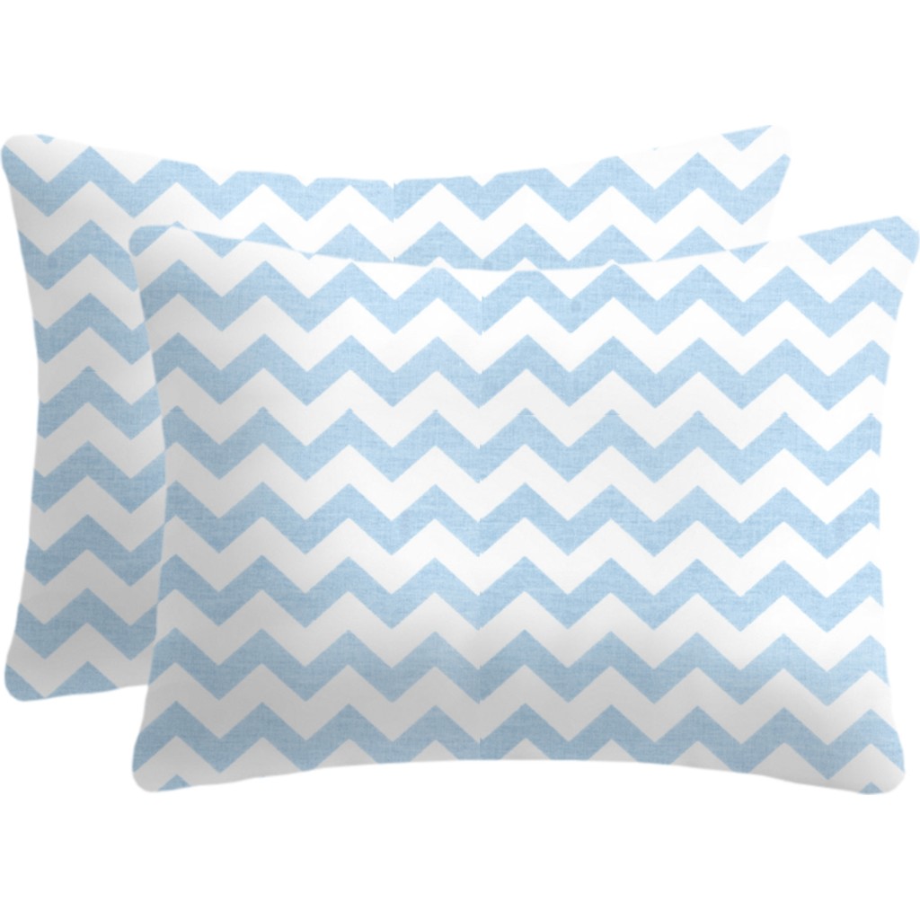 Lief Home %100 Pamuklu Fermuarlı Yastık Kılıfı | 50X70 ( 2 Adet ) - Mavi - 50 x 70 cm Bebek Yastığı-Kılıfı Fiyatı