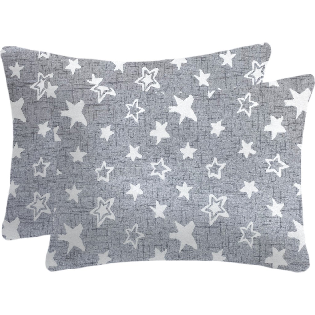 Lief Home Flanel ( Pazen ) Bebek Yastık Kılıfı | 35X45 ( 2 Adet ) - Gri - 35 x 45 cm Yastık Kılıfı Fiyatı