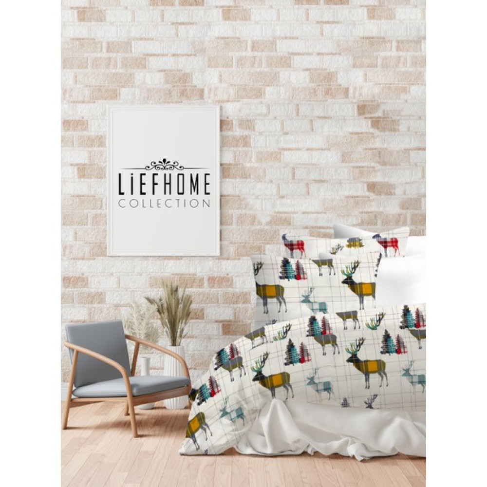 Lief Home Flanel ( Pazen ) Kumaşından Çift Kişilik Nevresim Seti | %100 Pamuk/Cotton - 200 x 220 cm - Sarı Nevresim Takımı Fiyatı