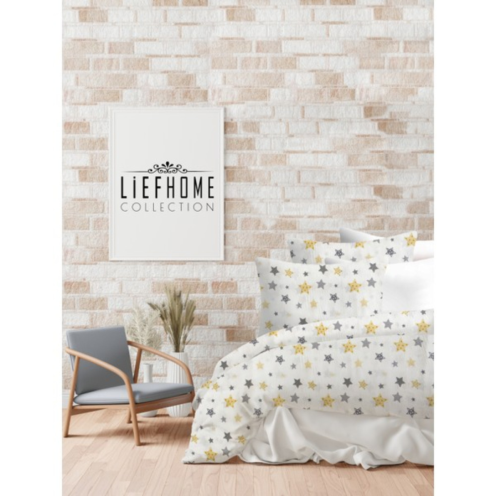 Lief Home Flanel ( Pazen ) Kumaşından Tek Kişilik Nevresim Seti | %100 Pamuk/cotton - 160 x 220 cm - Sarı Nevresim Takımı Fiyatı