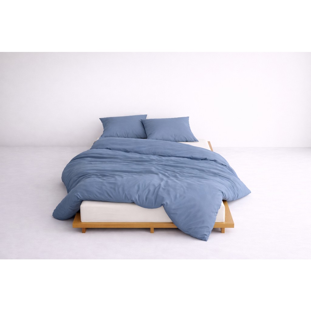 Lief Home Lüks Ranforce Kumaş %100 Pamuklu Çift Kişilik Nevresim Takımı 200X220 | Lastikli Çarşaf 160X200+30 - İndigo - 200 x 220 cm Nevresim Takımı Fiyatı