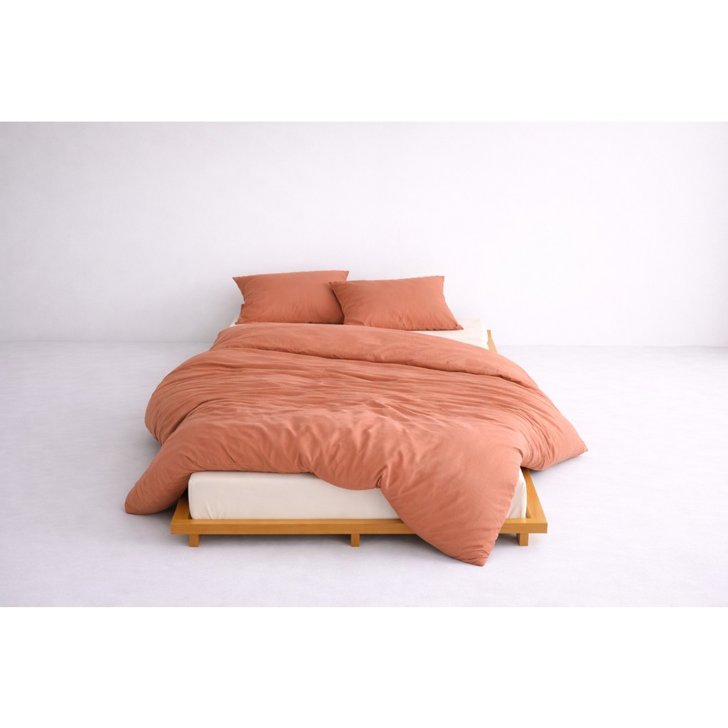 Lief Home Lüks Ranforce Kumaş %100 Pamuklu Çift Kişilik Nevresim Takımı 200X220 | Lastikli Çarşaf 160X200+30 - Kiremit - 200 x 220 cm Nevresim Takımı Fiyatı