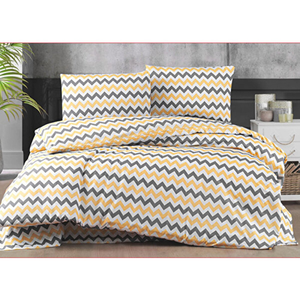 Lief Home Ranforce Kumaşından Çift Kişilik Nevresim Seti | 200 x 220 cm - Sarı Nevresim Takımı Fiyatı