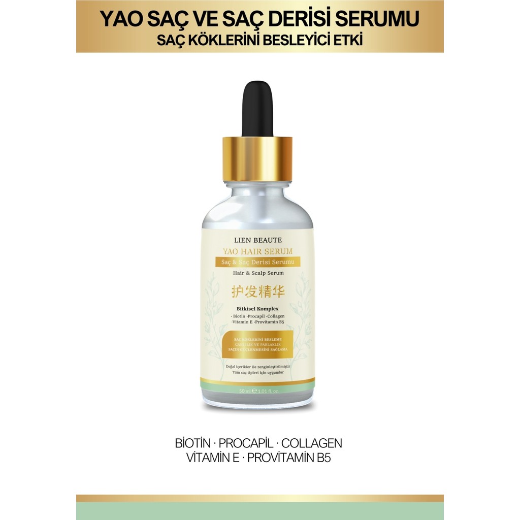 Lien Beaute Saç ve Saç Derisi Serumu 50 ml Biotin Procapil Kolajen Destekli Bitkisel Paraben İçermez - serum Diğer Fiyatı