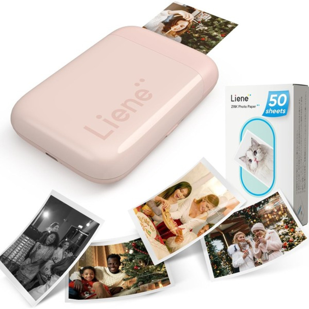 Liene Liene, 2 x 3 Fotoğraf Yazıcısı, 50 Yaprak Çinko Kendinden Yapışkanlı Fotoğraf Kağıdına Sahip - Pembe Yazıcılar Fiyatı