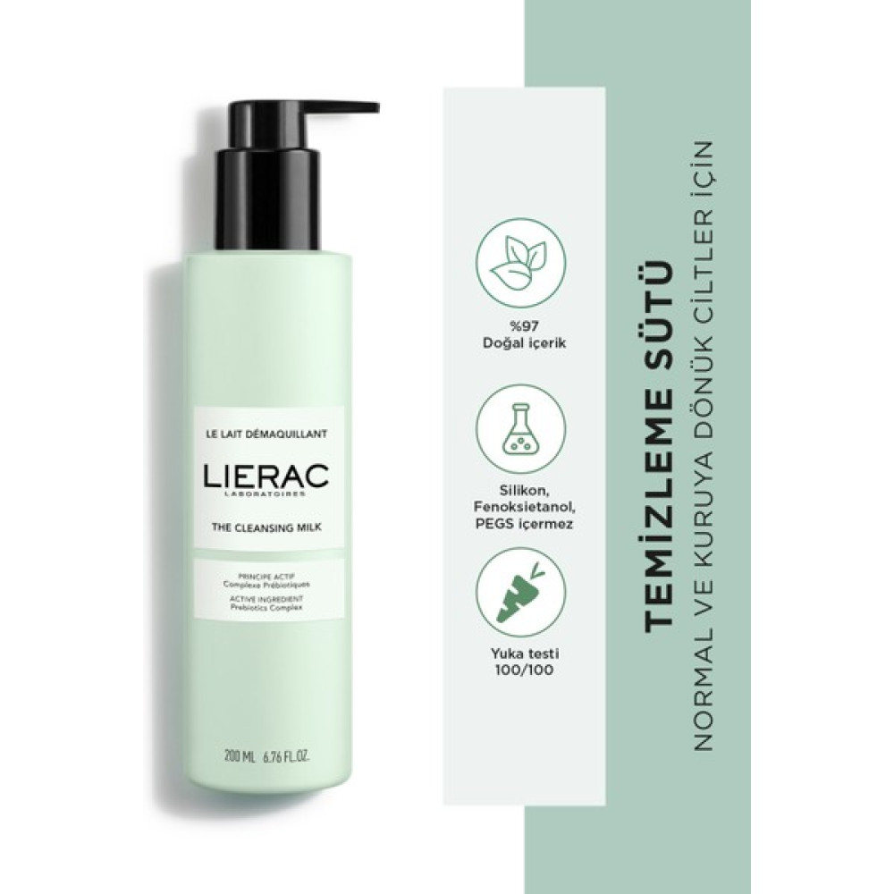 Lierac Cleansing Milk Besleyici, Nemlendirici Yüz ve Göz Temizleme Sütü 200 ml Nemlendiriciler Fiyatı