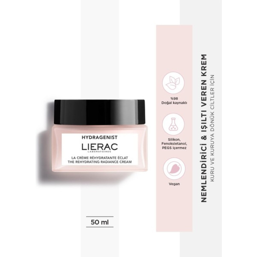 Lierac Hydragenist The Rehydrating Radiance Cream Shea Yağı Içeren, Nemlendirici, Işıltı Veren Krem 50 ml Anti-Aging / Yaşlanma Karşıtı Fiyatı
