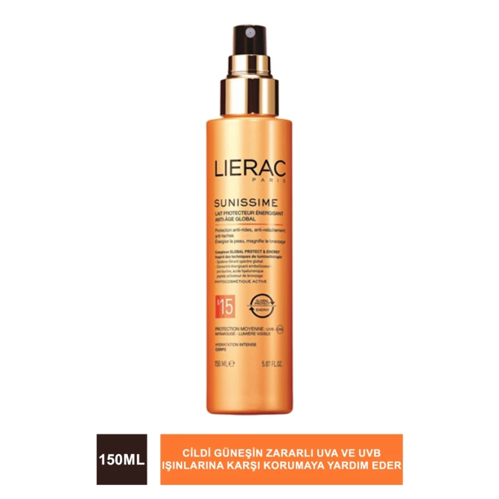 Lierac Sunissime Spf 15 Energizing Protective Milk Gunes Sutu 150 Ml Güneş Kremleri ve Losyonları Fiyatı