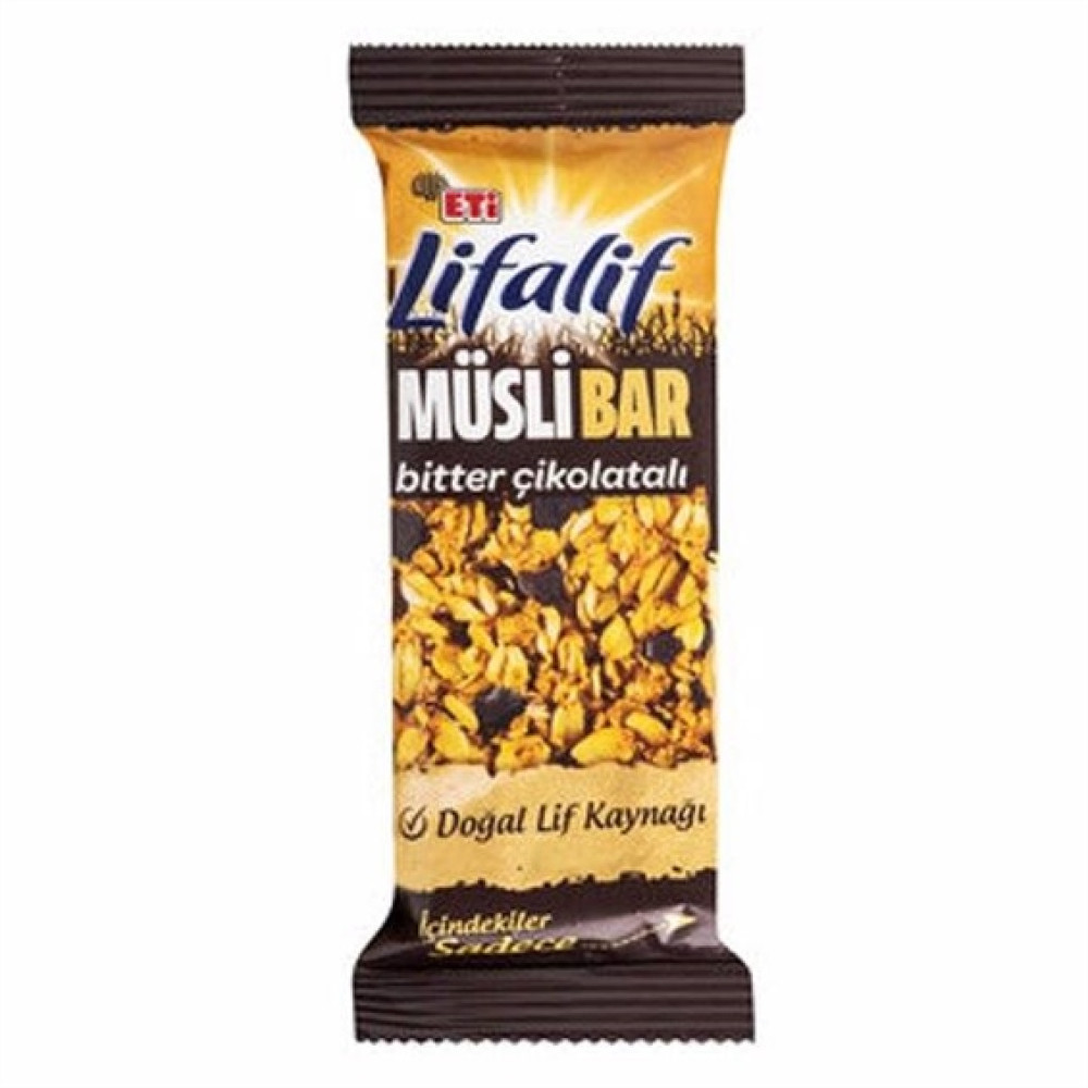 Lifalif Bitter Çikolatalı Müsli Bar 35 Gr Granola ve Bar Fiyatı