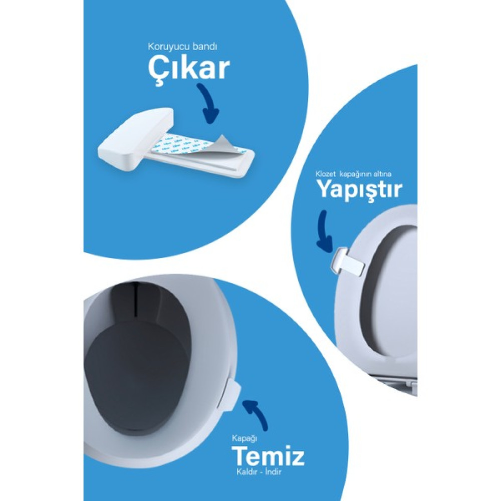 Lifco Klozet Kapak Tutacağı Antibakteriyel Içerikli Tekli Paket - Beyaz Banyo Aksesuarları Fiyatı
