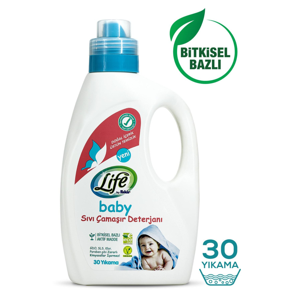 Life by Fakir Bitkisel Baz Vegan Sıvı Bebek Çamaşır Deterjanı 1500 Ml Bebek Bakım Fiyatı