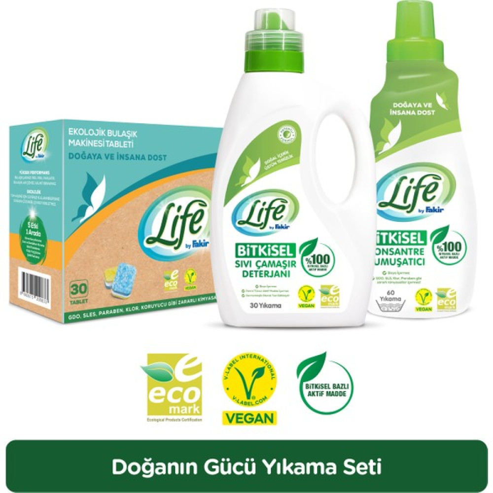Life By Fakir Doğal Içerikli Temizlik Seti - 3 lt Çamaşır Deterjanı Fiyatı