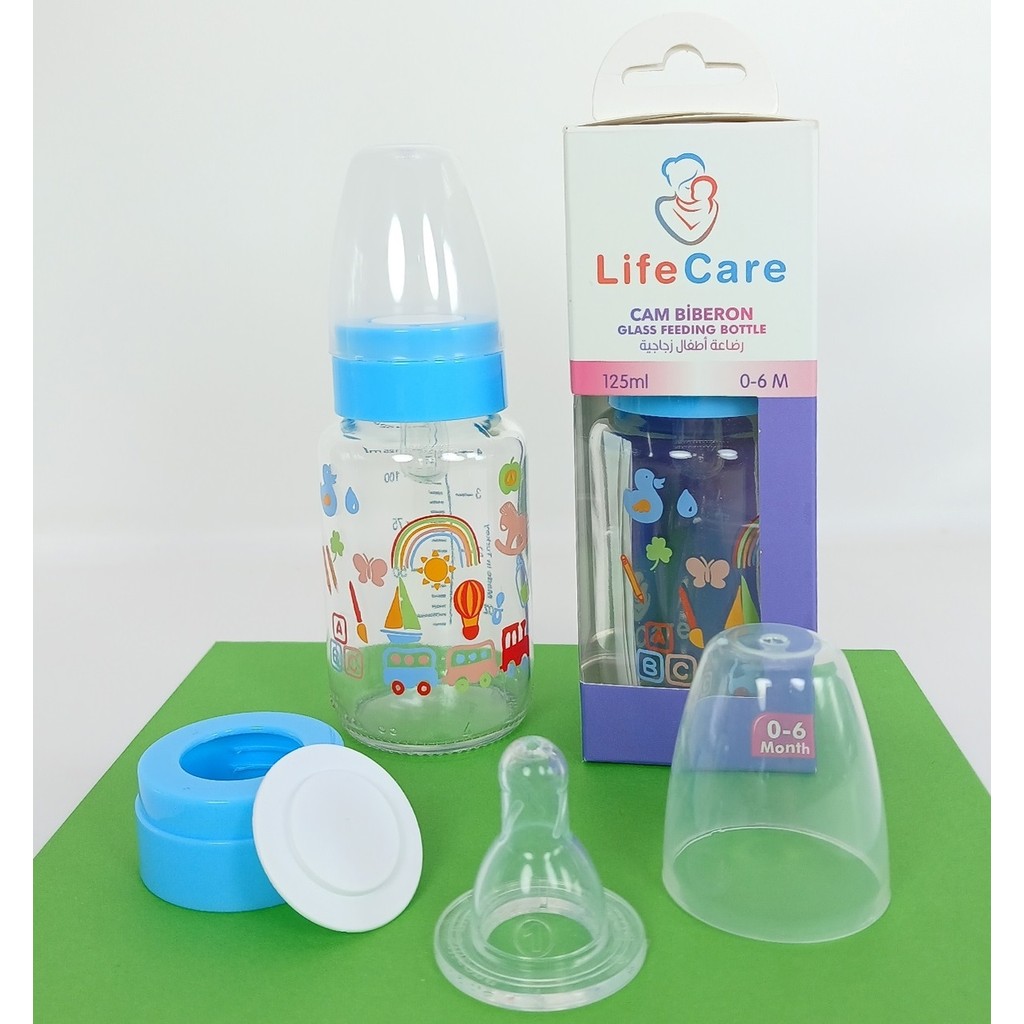 Life Care Cam Biberon 125ML Mavi - 125 ml Biberon Fiyatı