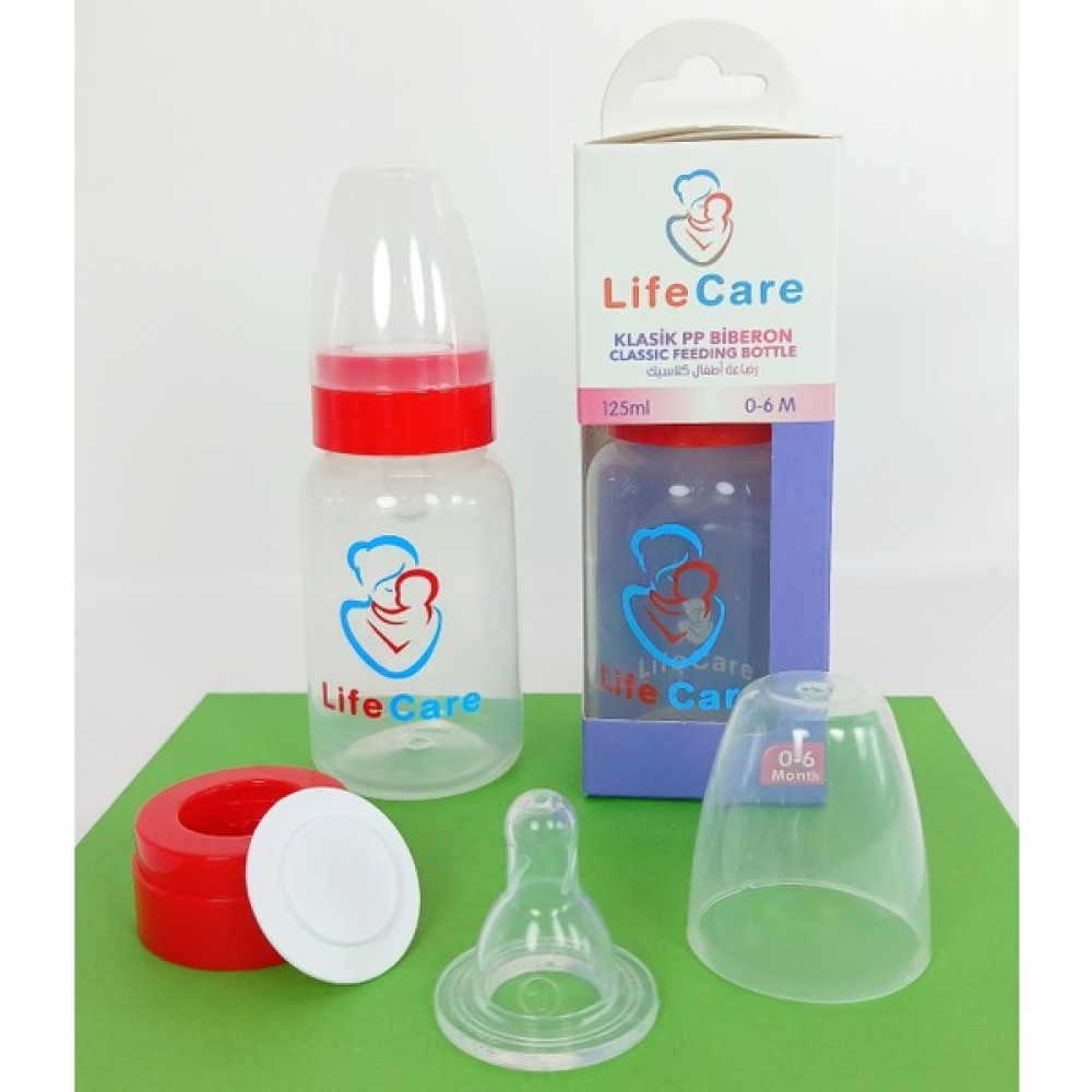 Life Care Pp Biberon 125ML Kırmızı - 125 ml Biberon Fiyatı