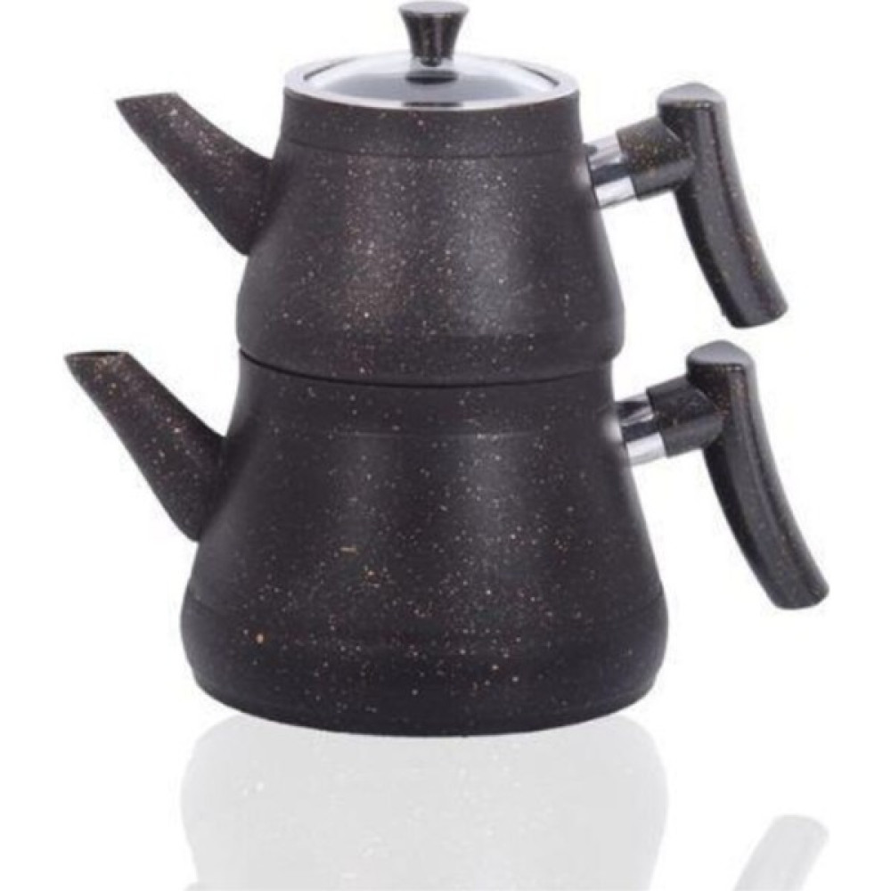 Life Çarşı Granit Renkli Çaydanlık Takımı(Siyah) Çay / Çaydanlık Setleri Fiyatı