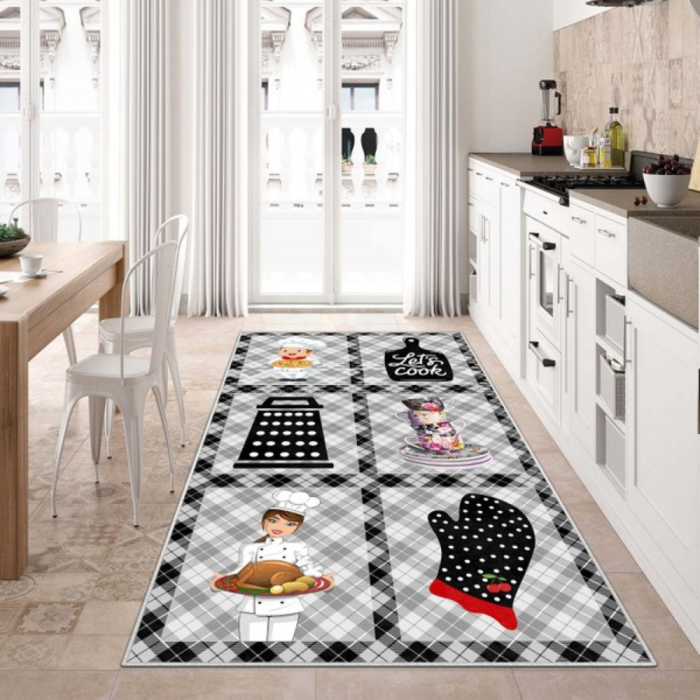 Life Decortiva Makinede Yıkanabilir Kaymaz Taban Leke Tutmaz Mutfak Halısı - Renkli - 80 x 150 cm Salon Halısı Fiyatı