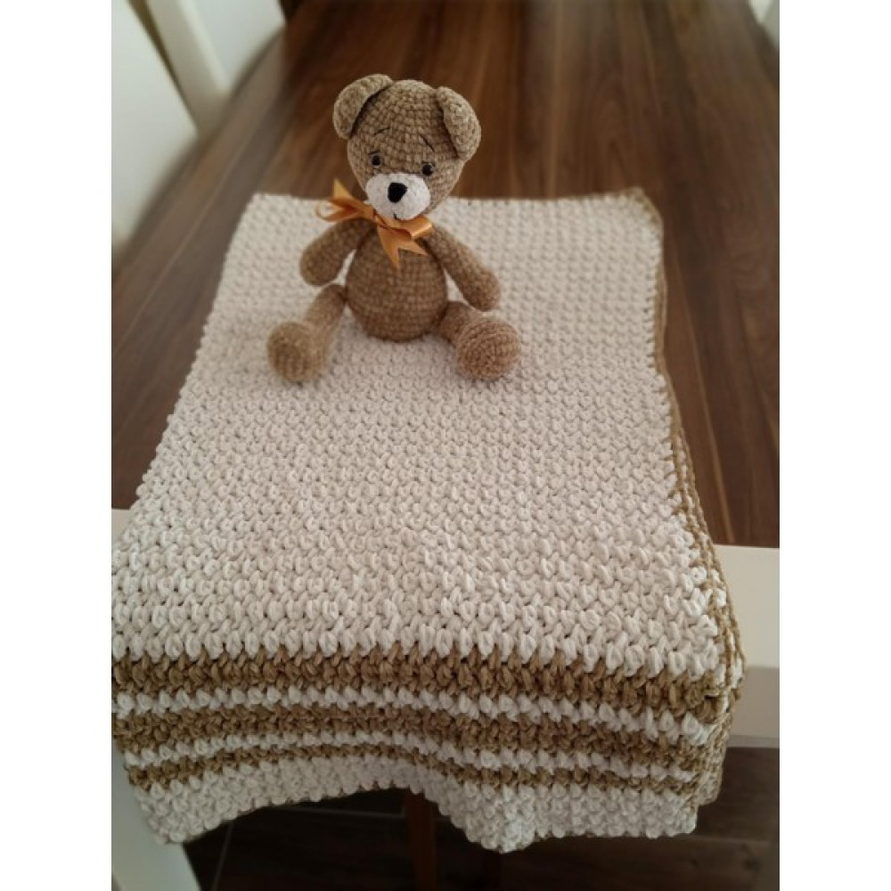 Life For You El Örgüsü Bebek Battaniyesi ve Amigurumi Uyku Arkadaşı Bebek Battaniyesi Fiyatı