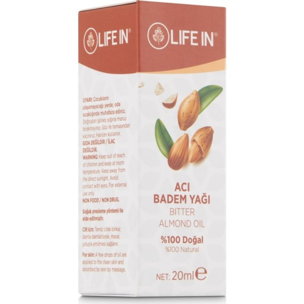 Life In Acı Badem Yağı 20 ml - Yenileyici-Besleyici-Nemlendirici Oto Boyaları Fiyatı